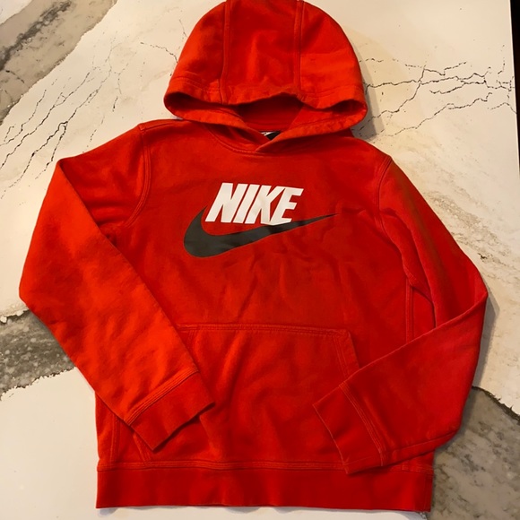 Red Nike Hoodie Sweatshirt Youth Large 